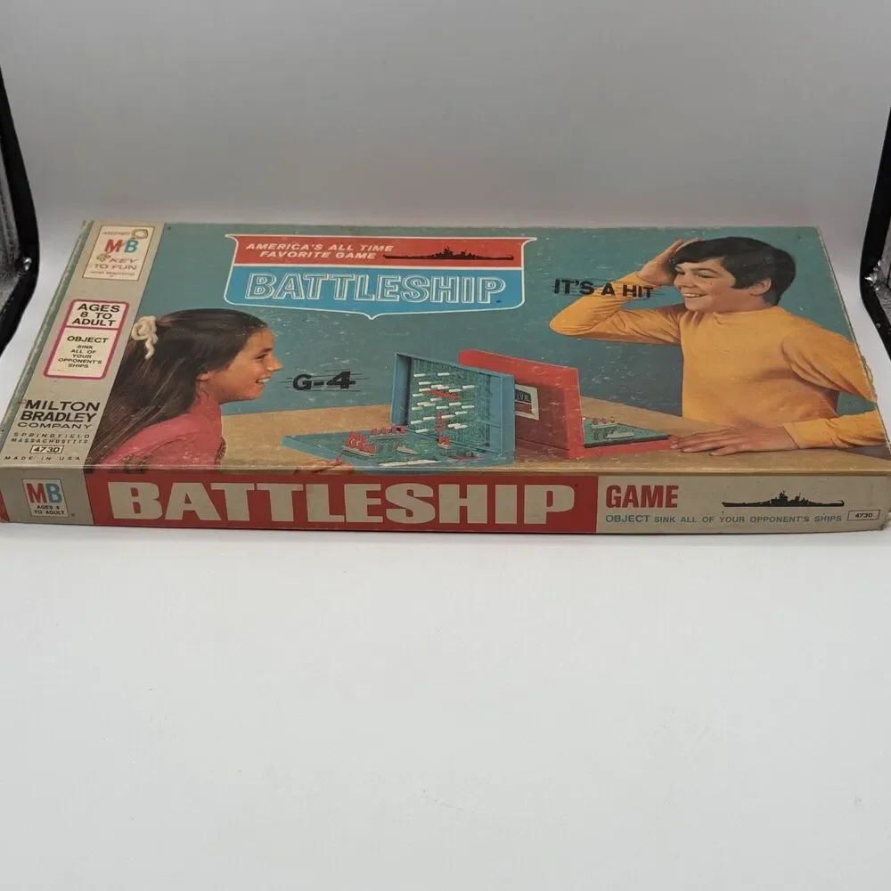 Milton Bradley Vintage 1967 Battleship Board Game MPN 4730 2 Players 17+